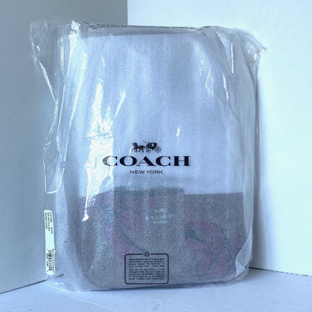 Coach Teri Mini Crossbody Brown Signature Canvas Red Bow Print CY733 - Picture 8 of 9